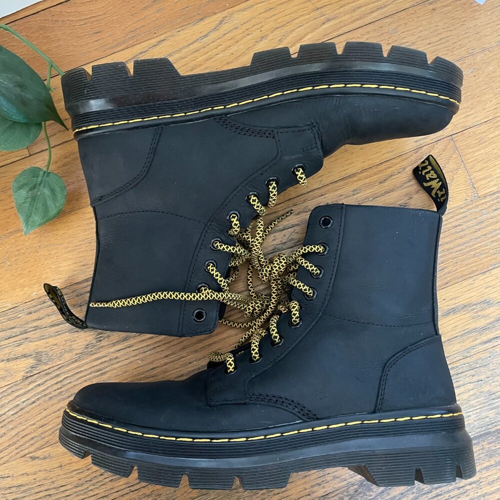 Dr. Martens Combs Leather Casual Boots Size Women's 9 Men's 8 - Picture 4 of 8